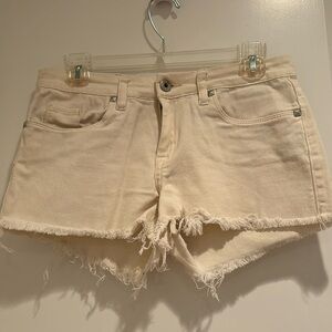 BLANK off white jean shorts